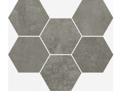 Terraviva Dark Mosaico Hexagon Nat 25x29 Италон