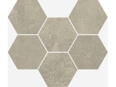 Terraviva Greige Mosaico Hexagon Nat 25x29 Италон