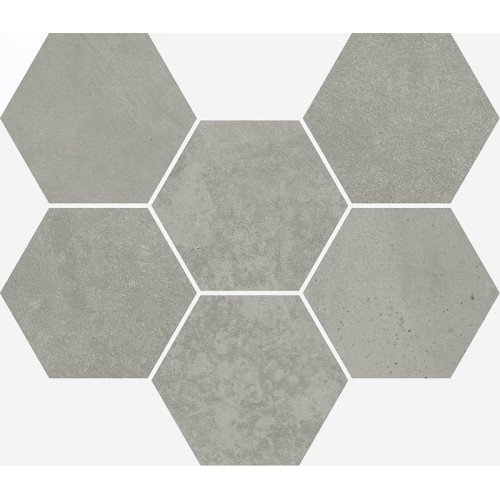 Terraviva Grey Mosaico Hexagon Nat 25x29 Италон