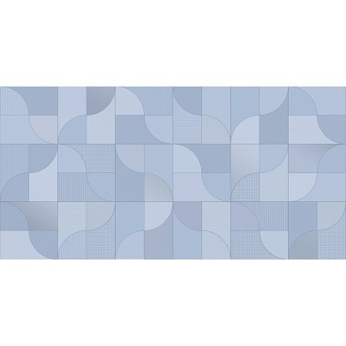 Керамическая плитка Декор 31.5*63 Colores Geometrico Celeste Керлайф