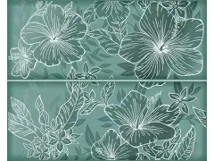 Керамическая плитка Панно 50.5*40.2 ELISSA MARE FIORE 1c  (2шт) Керлайф